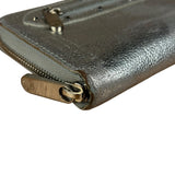 Louis Vuitton Vintage Suhali Silver Leather Zippy Wallet