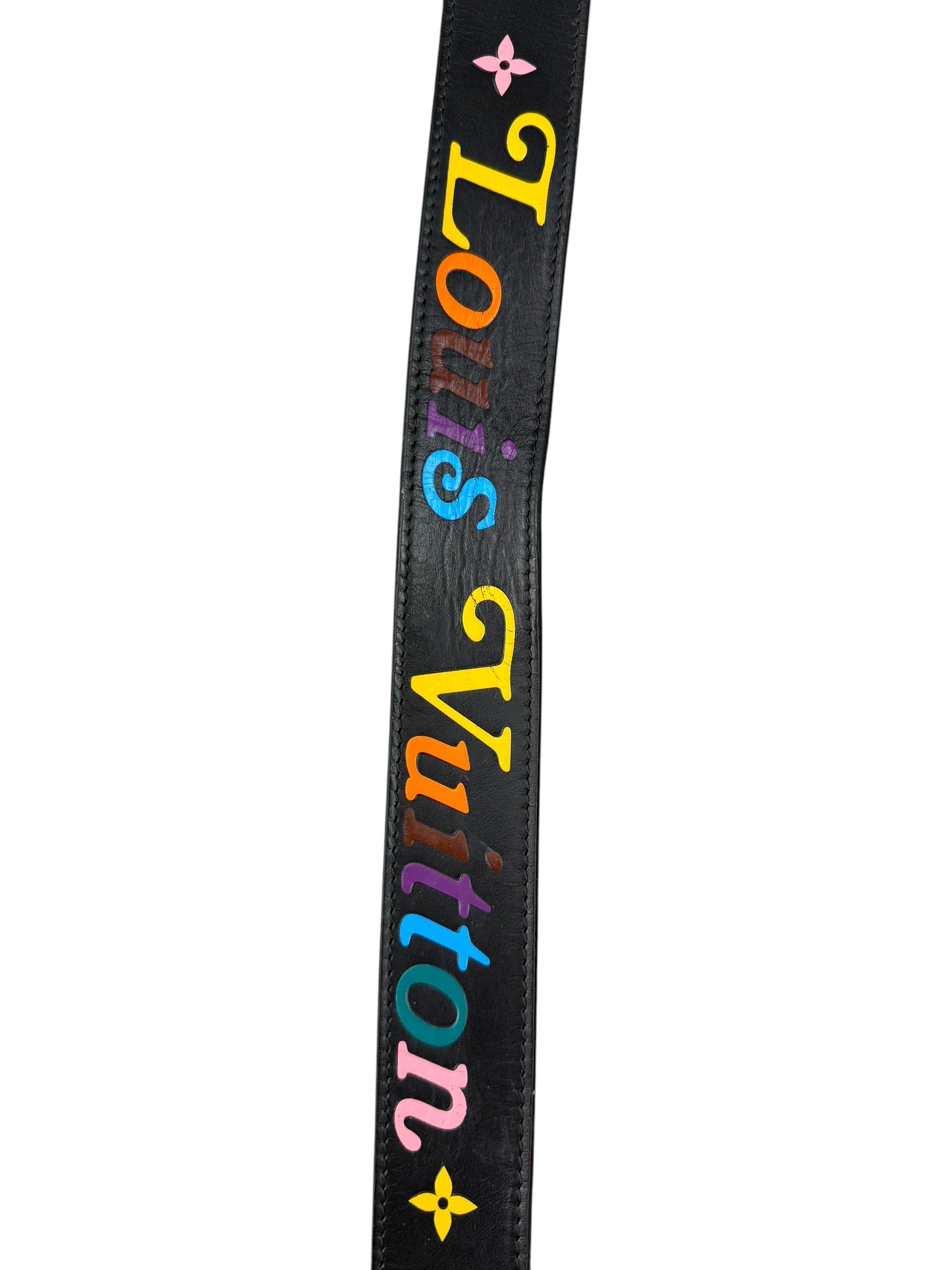 Louis Vuitton Black New Wave Belt