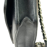 Chanel Black Caviar Flap Wallet On Chain 2013