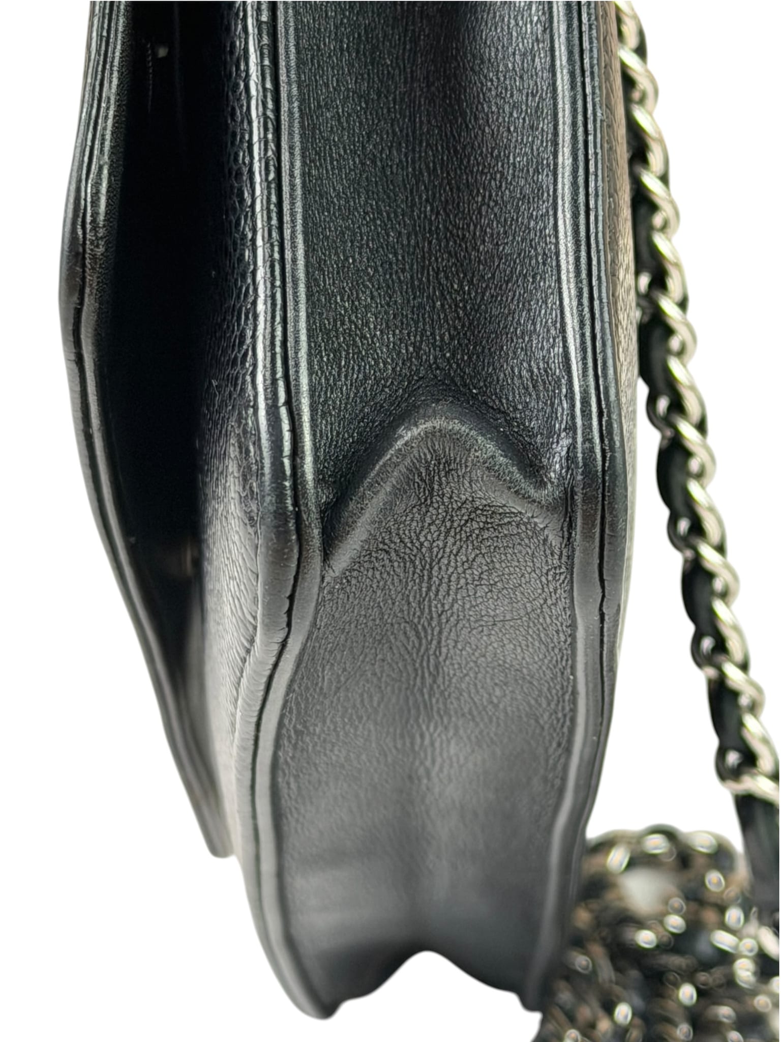 Chanel Black Caviar Flap Wallet On Chain 2013