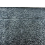 Burberry Vintage Black Pebbled Leather Crossbody Flap Bag