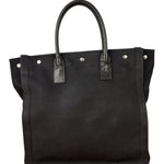 Yves Saint Laurent Black Rive Gauche Canvas Tote