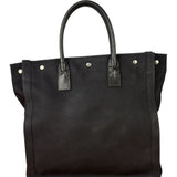 Yves Saint Laurent Black Rive Gauche Canvas Tote
