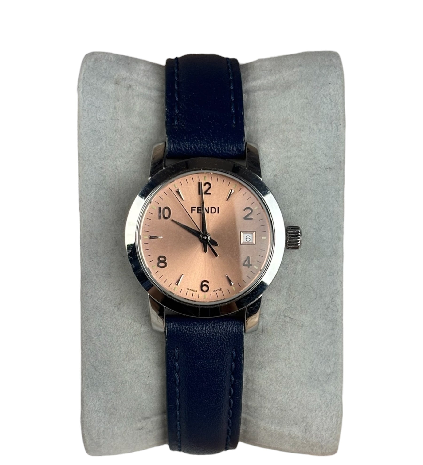 Fendi 2100L Pink Dial Blue Strap