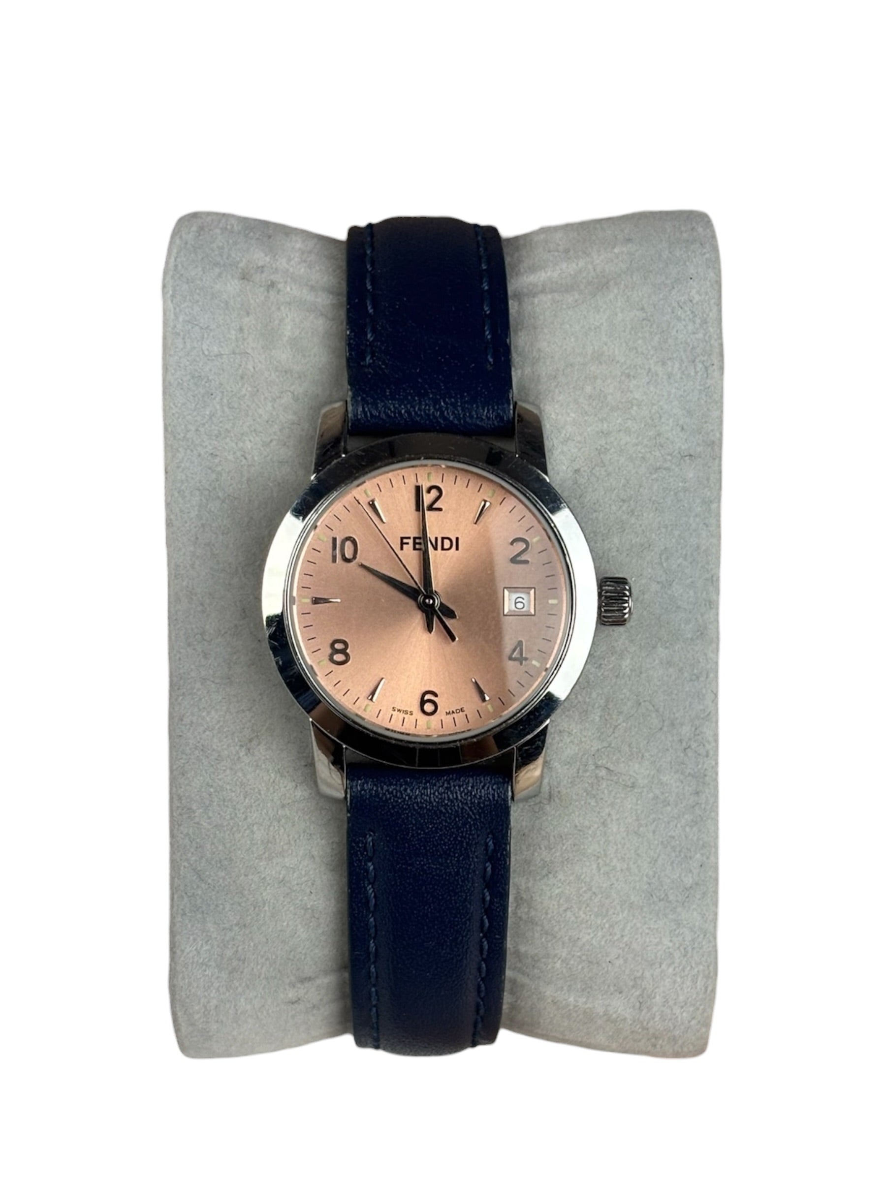 Fendi 2100L Pink Dial Blue Strap