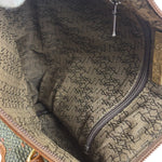 Yves Saint Laurent Vintage Brown Leather Woven Hand Bag