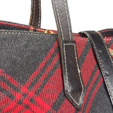 Vivienne Westwood Plaid Orb Tote Bag