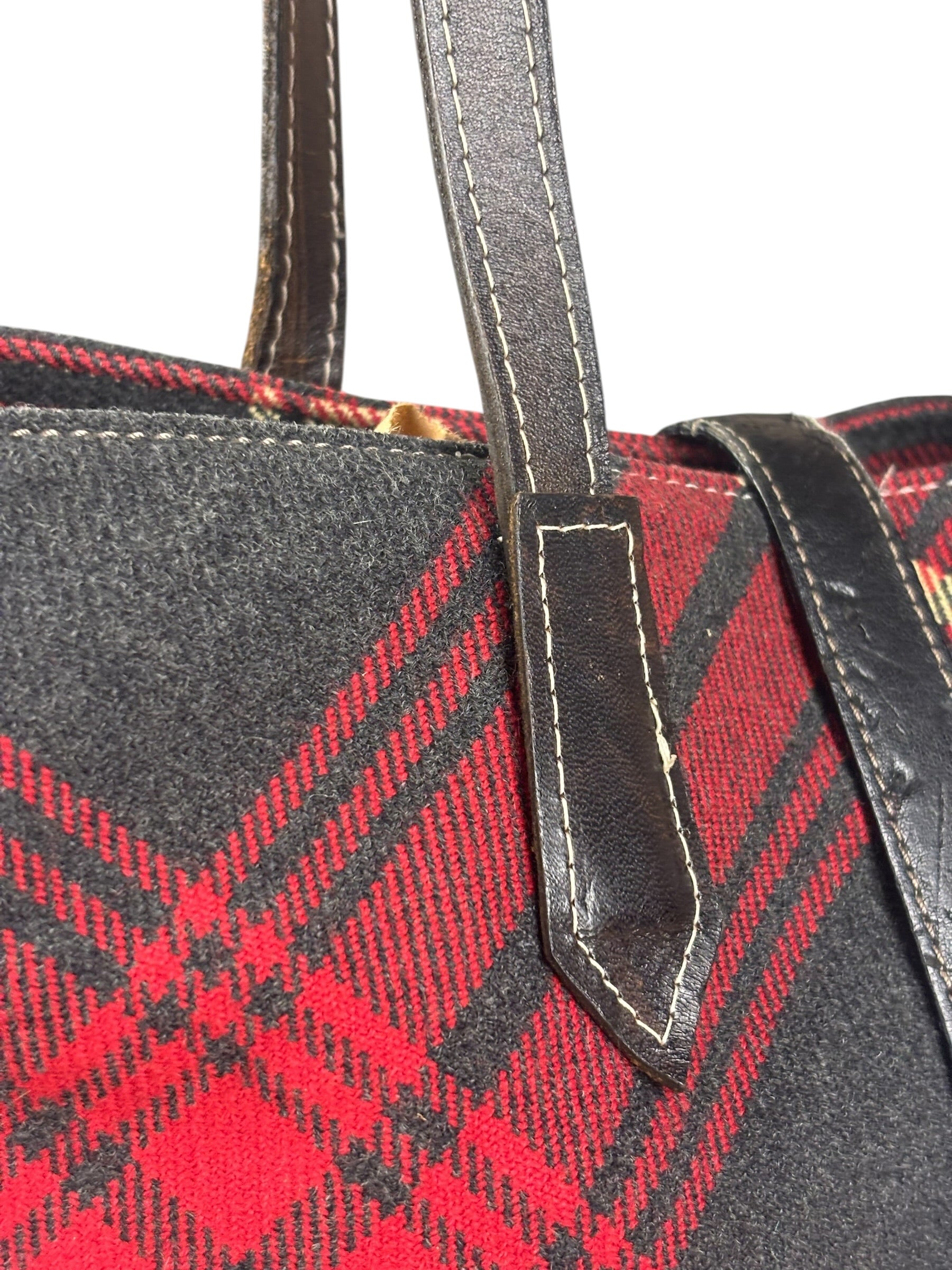 Vivienne Westwood Plaid Orb Tote Bag
