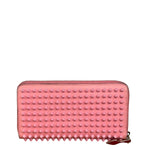 Christian Louboutin Panettone Bicolor Studded Long Zip Around Wallet