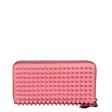 Christian Louboutin Panettone Bicolor Studded Long Zip Around Wallet