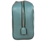 Coach Teal Blue Ellis Boxy Cosmetic Pouch