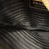 Prada Vintage Black Nylon Zip Shoulder Bag