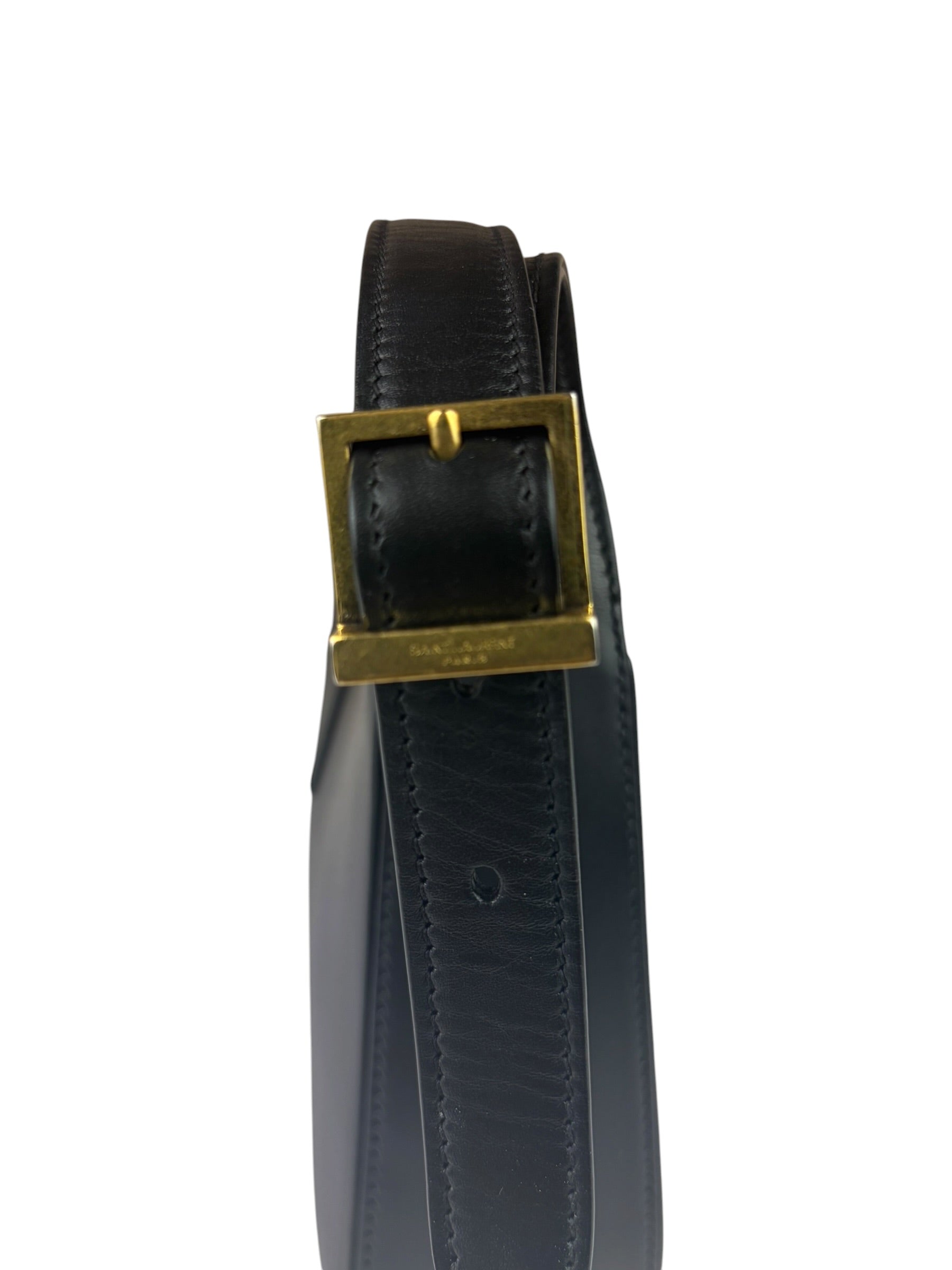 Yves Saint Laurent Black Leather Le 5 À 7 Hobo Bag