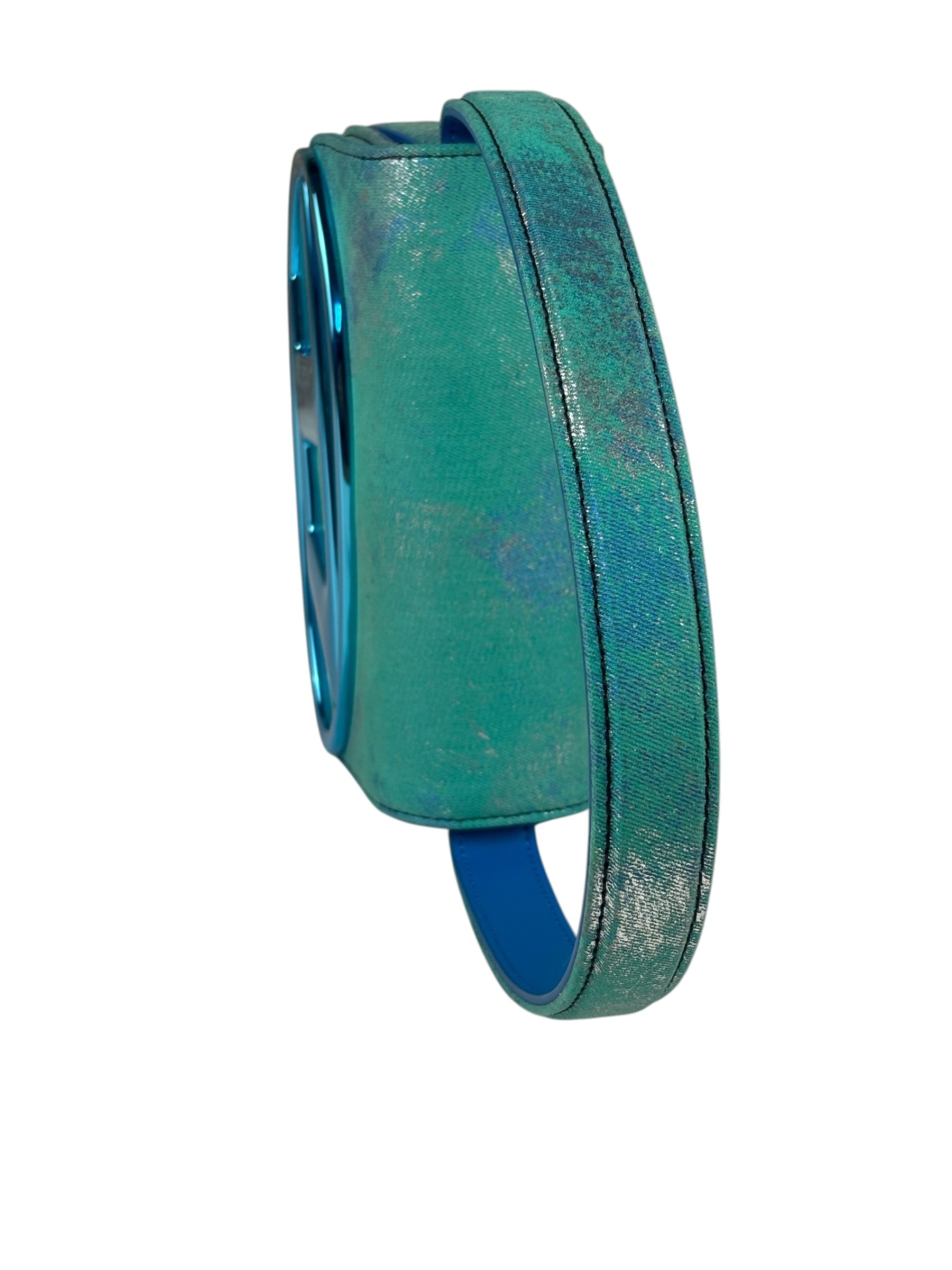 Diesel Blue Iridescent 1DR Shoulder Bag