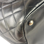 Chanel Black Quilted Leather CC Cambon Ligne Tote 2000s