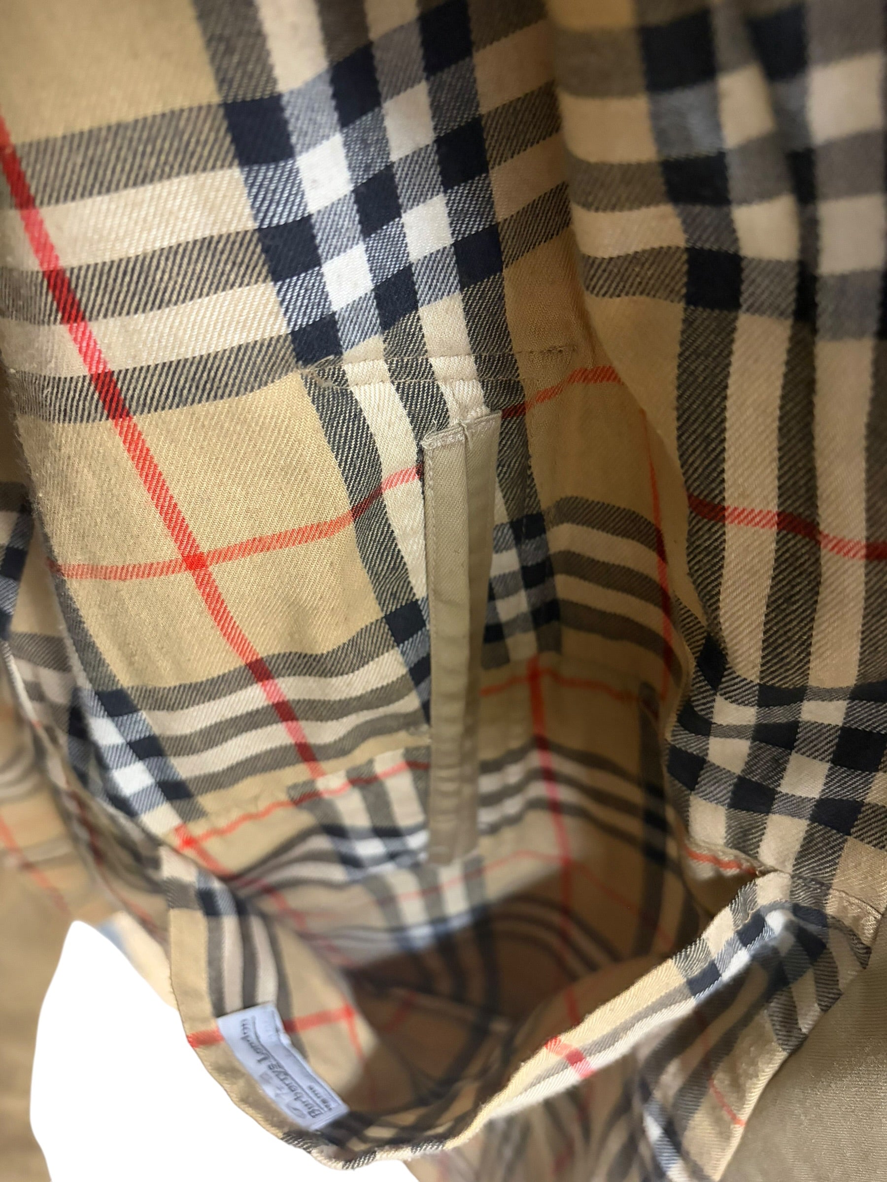 Burberry Vintage House Check Lined Long Coat