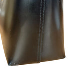 Saint Laurent Black Leather Shopping Tote Bag