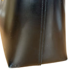 Saint Laurent Black Leather Shopping Tote Bag