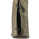 Chanel Metallic Gold Quilted Caviar Just Mademoiselle Bowling Bag 2010