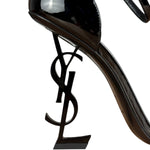 Saint Laurent Glossy Black Logo Heels