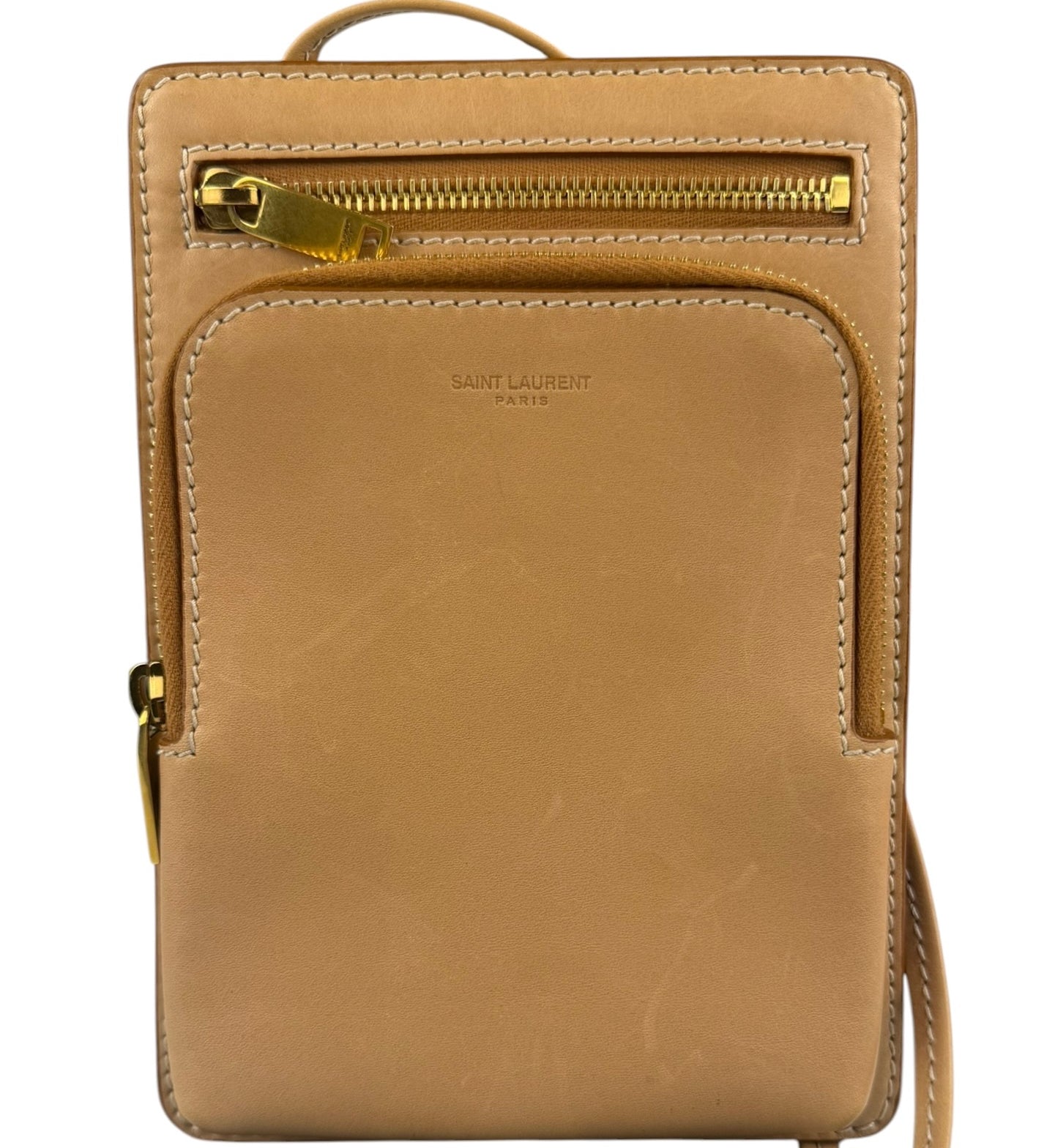 Yves Saint Laurent Beige Crossbody Pouch