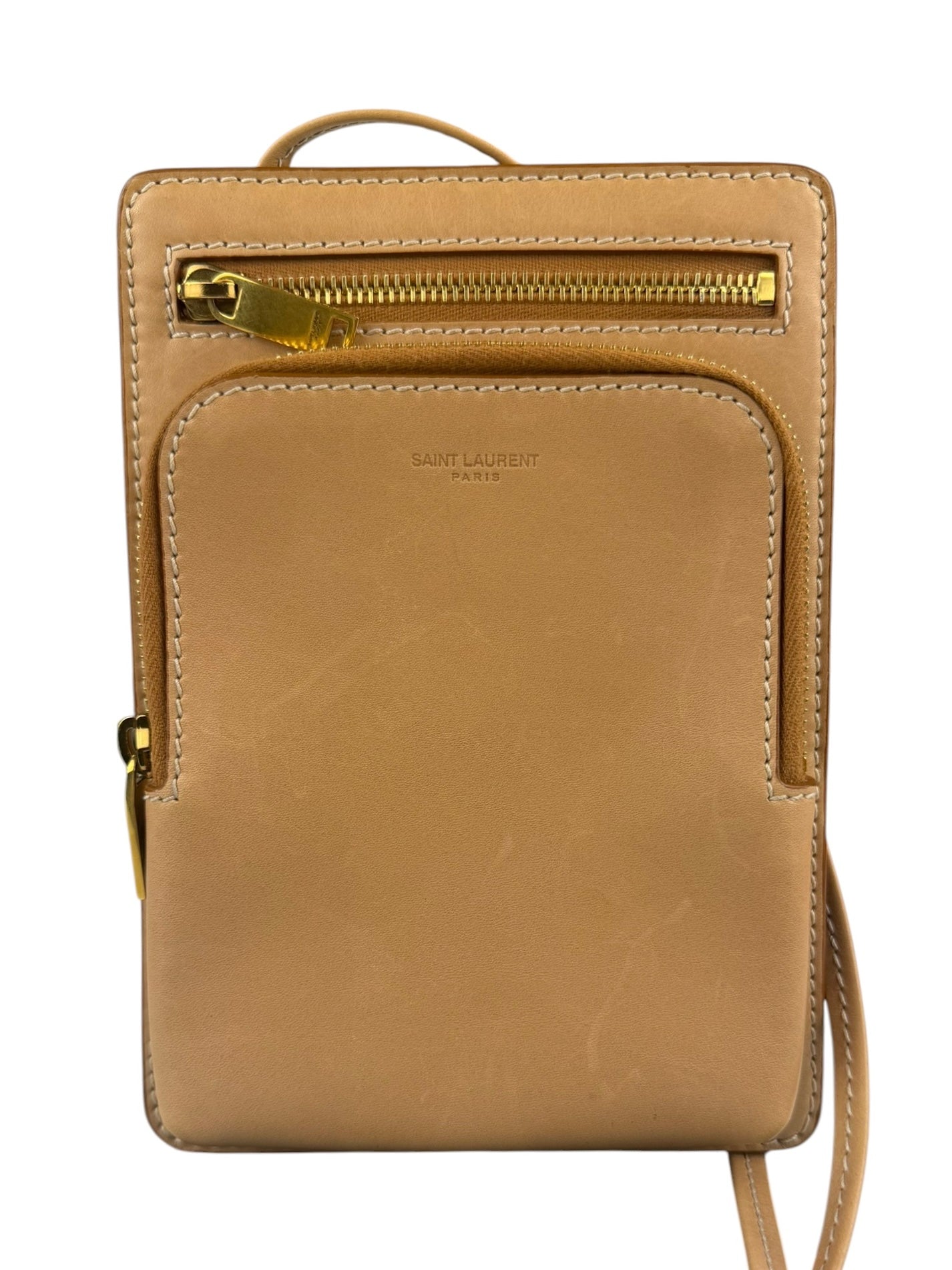 Yves Saint Laurent Beige Crossbody Pouch