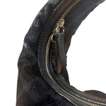 Burberry Black Tonal Check Maskell Hobo Bag