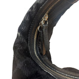 Burberry Black Tonal Check Maskell Hobo Bag