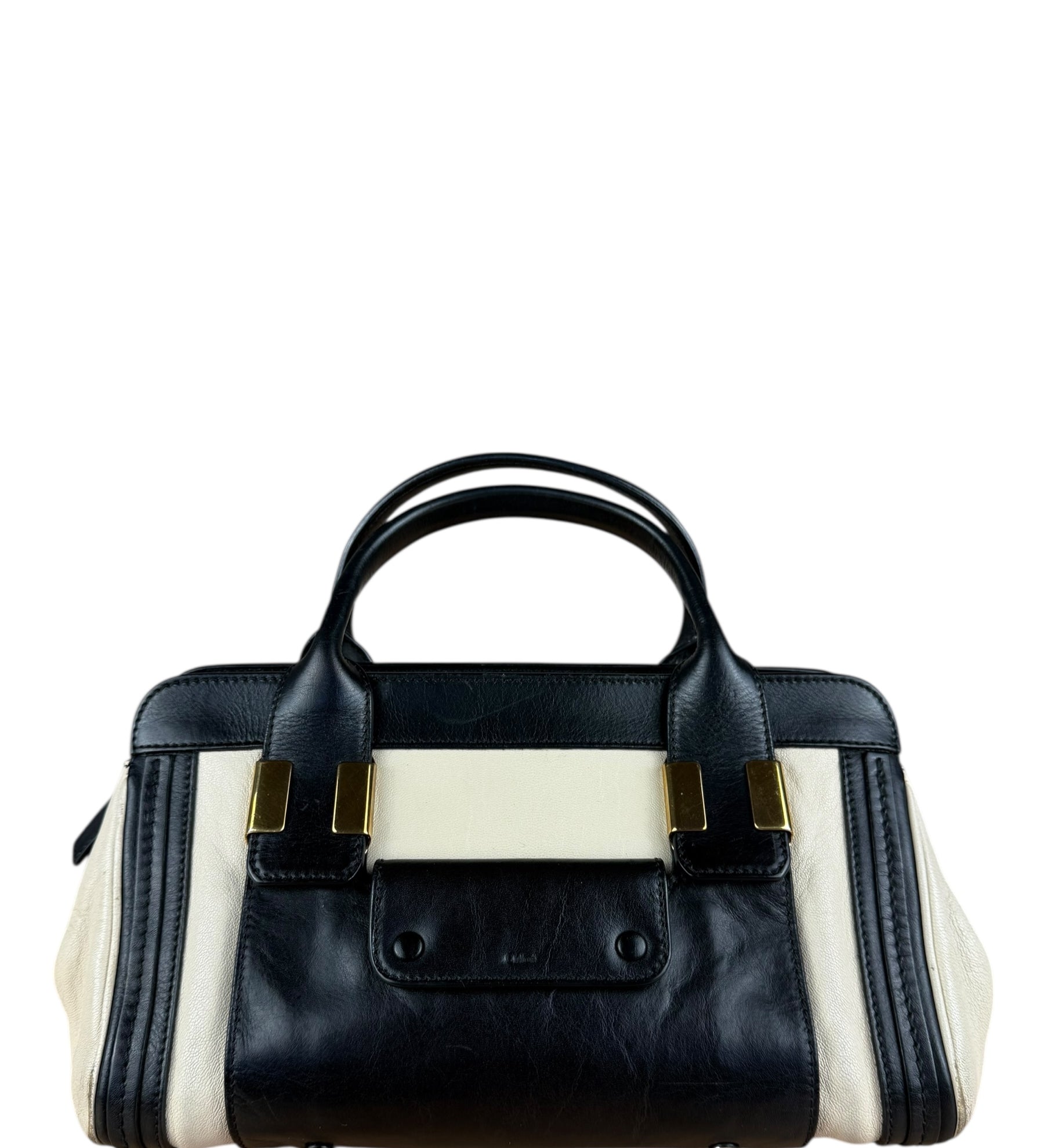 Chloé Black Leather Alice Handle Bag