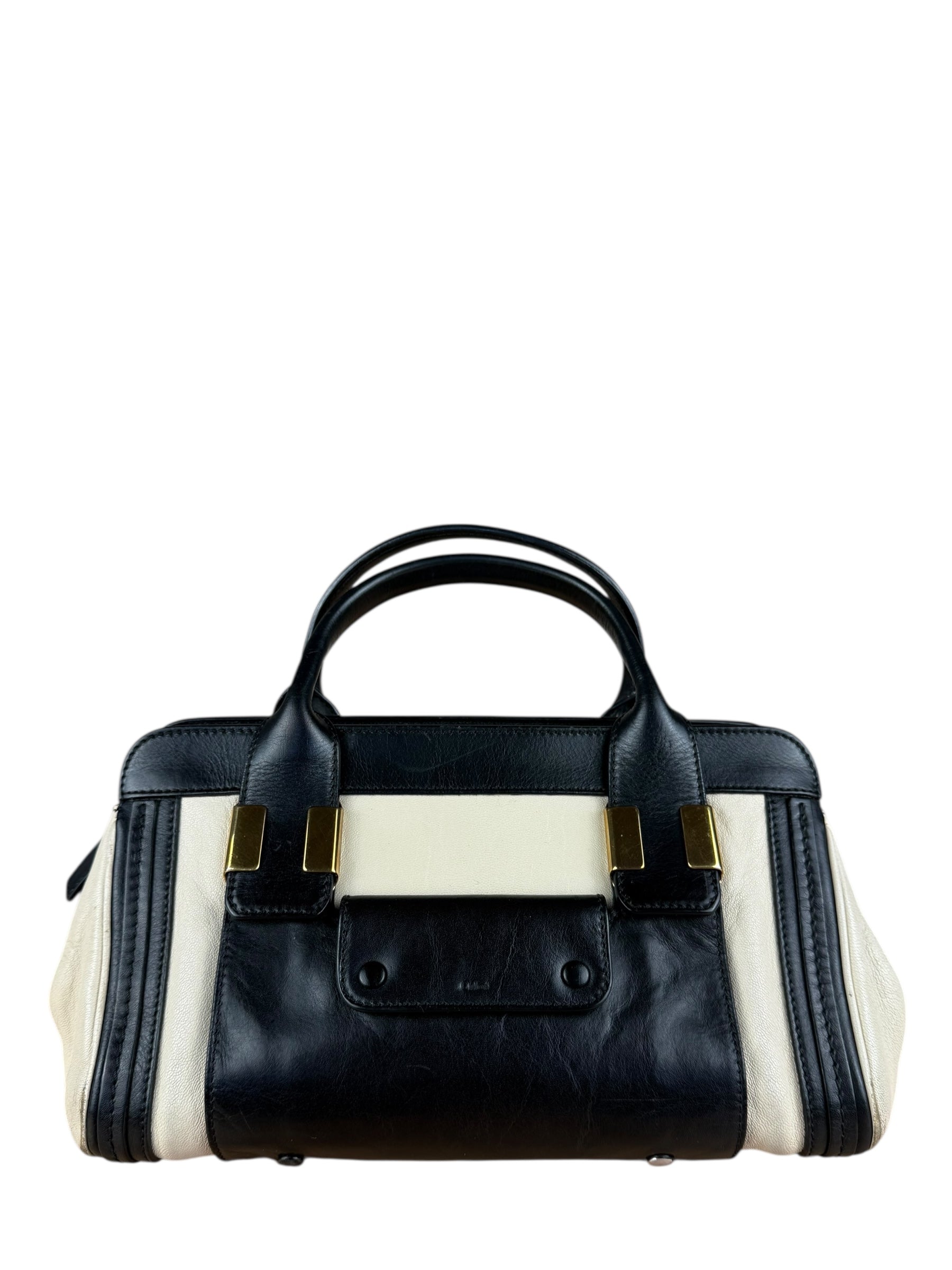 Chloé Black Leather Alice Handle Bag