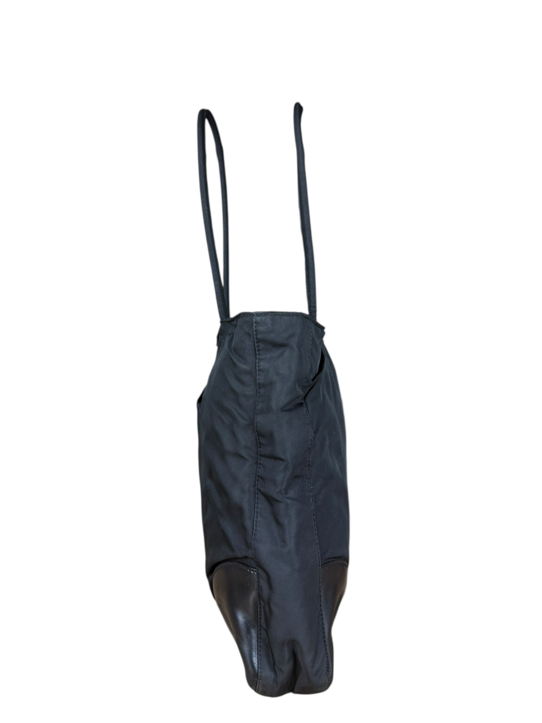 Prada Nylon & Leather Zip Tote