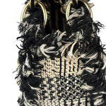 Christian Dior Black/White Tweed Lady Dior Two-Way Bag