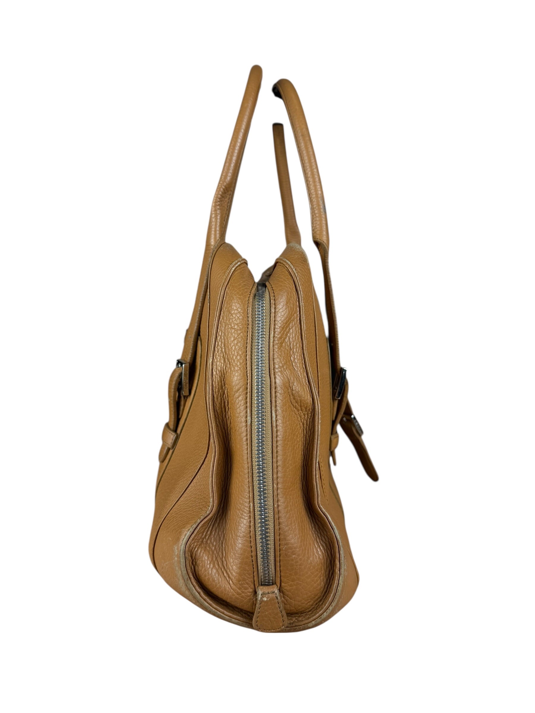 Loewe Brown Leather Senda Top Handle Bag