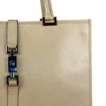 Gucci Vintage Beige Leather Jackie Tote Bag