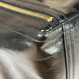 Yves Saint Laurent Black Patent Leather Downtown Tote