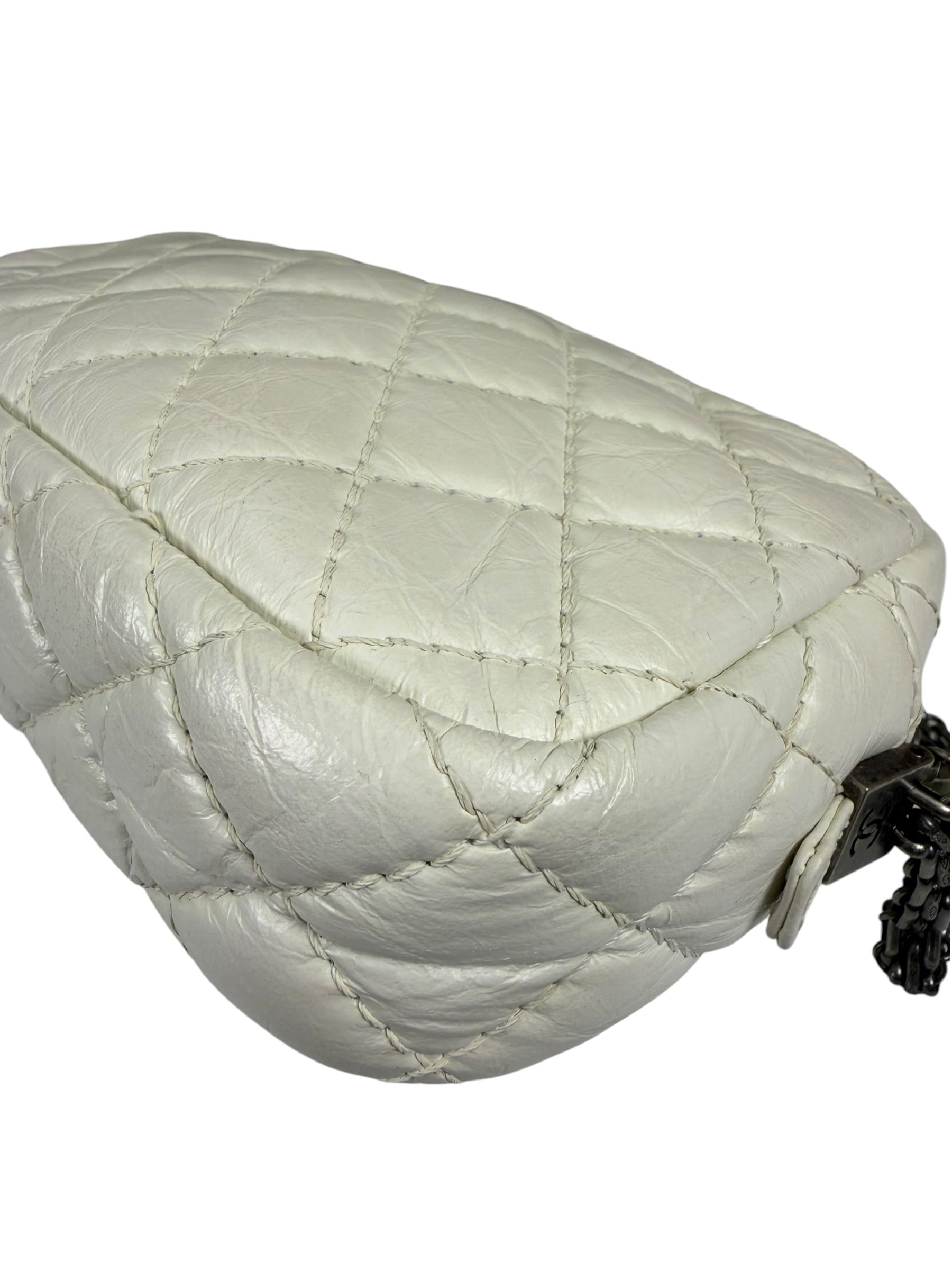 Chanel White Quilted Mini Reissue Camera Bag 2018