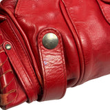 Chloe Red Leather Silverado Shoulder Bag