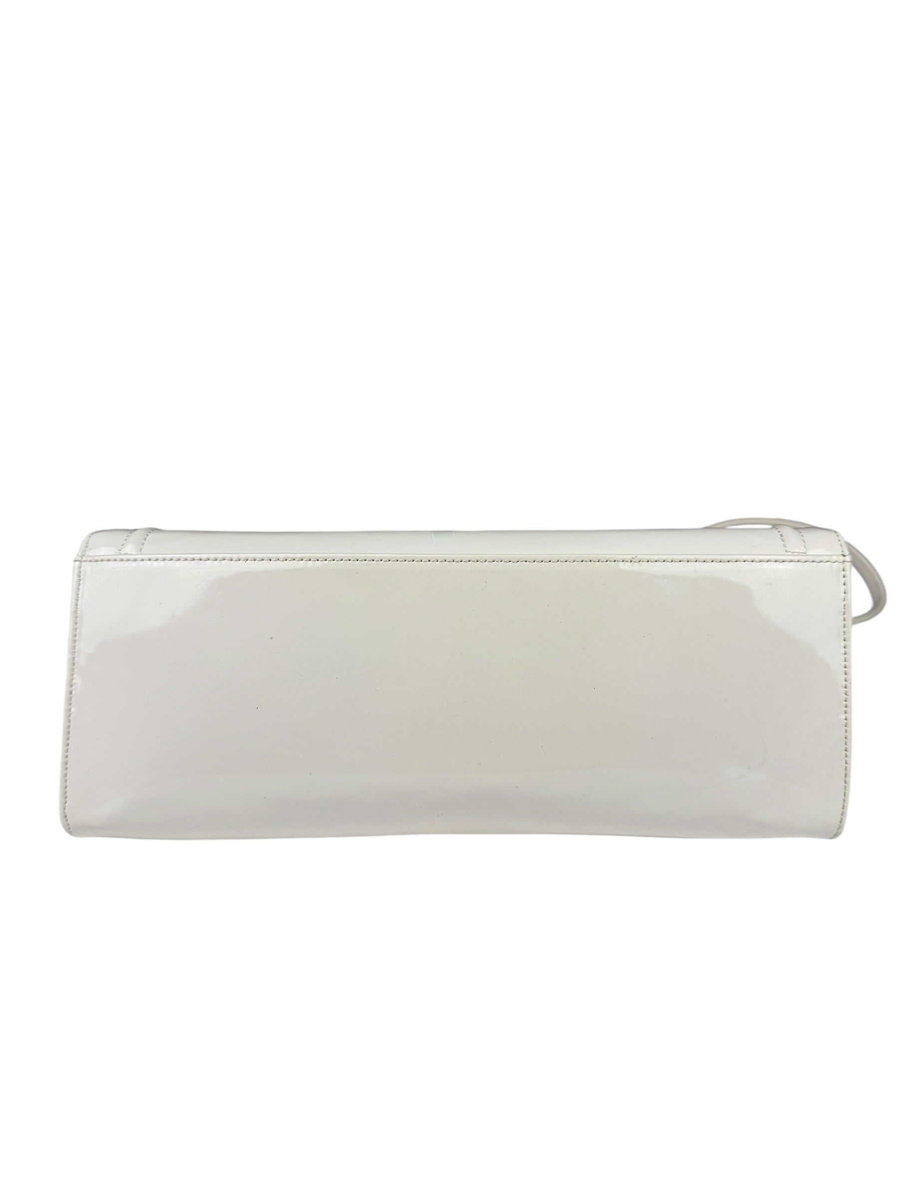 Jean Paul Gautier White Patent Leather Clutch Wallet