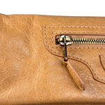 Balenciaga Peach Leather Le City Clutch