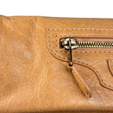Balenciaga Peach Leather Le City Clutch