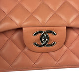 Chanel Pink Quilted Lambskin Classic Large Double Flap Bag 2012