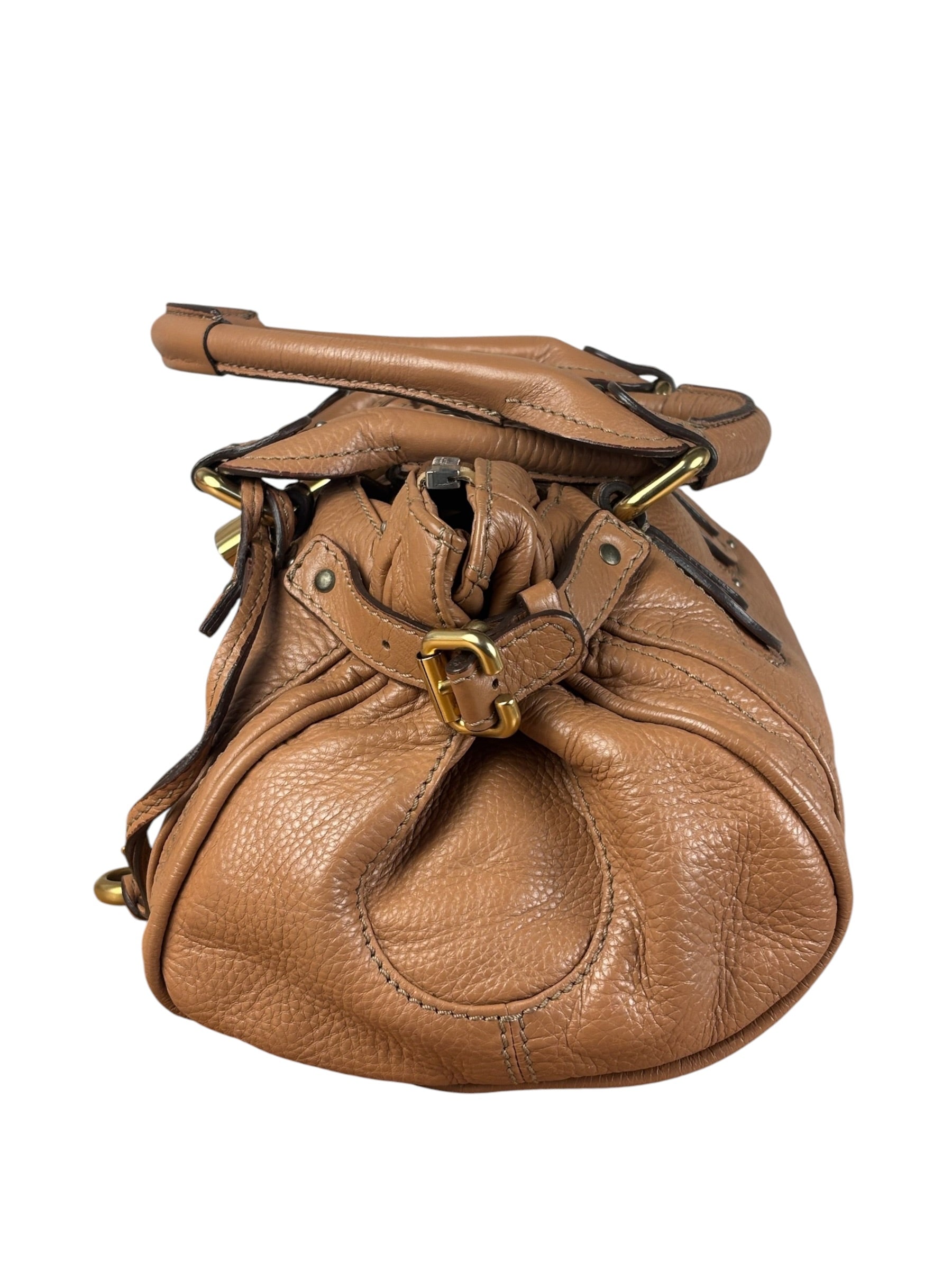 Chloe Vintage Tan Leather Paddington Shoulder Bag