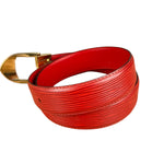 Louis Vuitton Red Epi Leather Belt