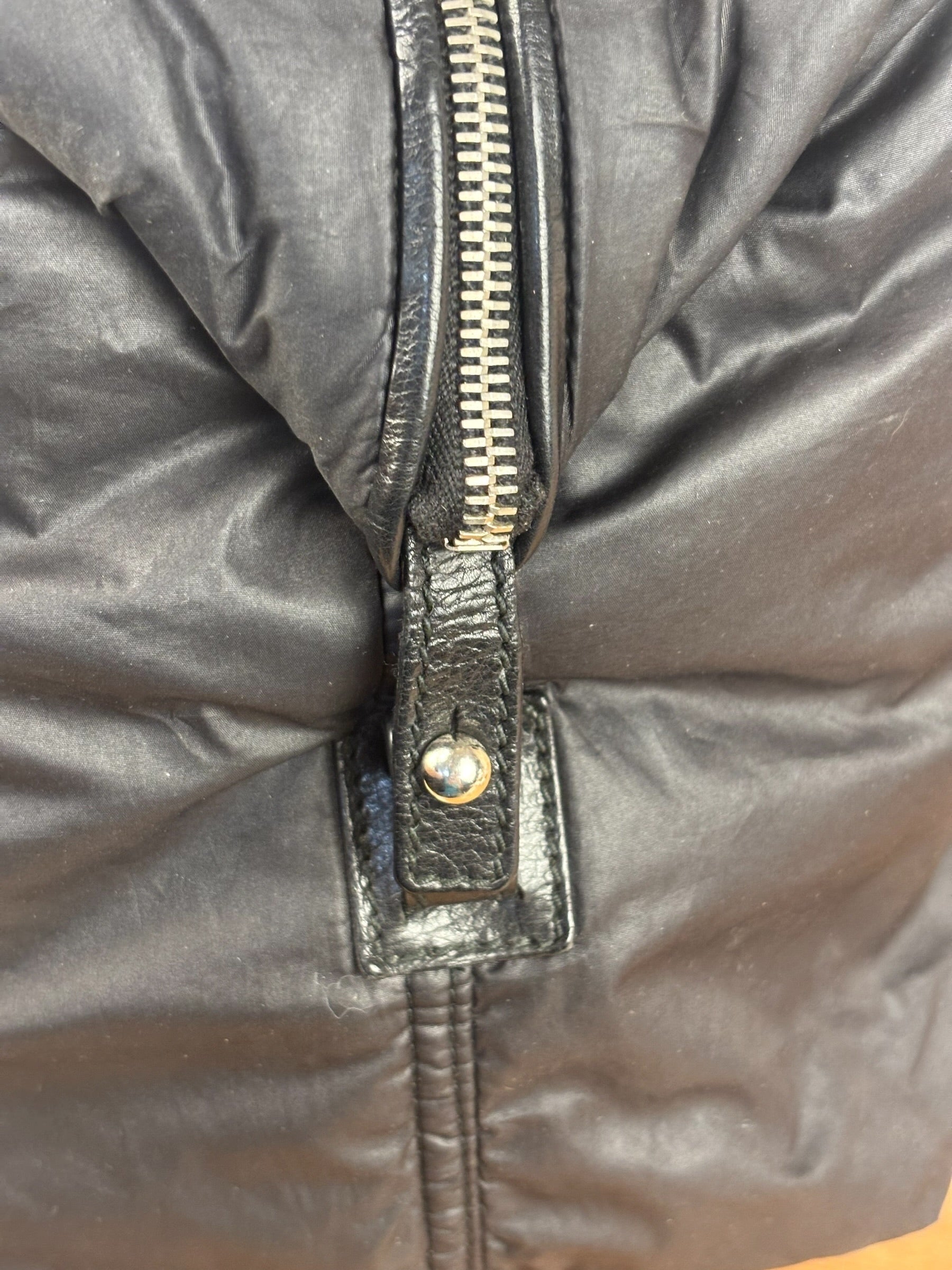 YSL Vintage Black Nylon Top Handle Bag