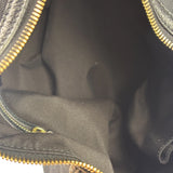 Gucci Black Leather Trim Bamboo Handle Hobo Bag