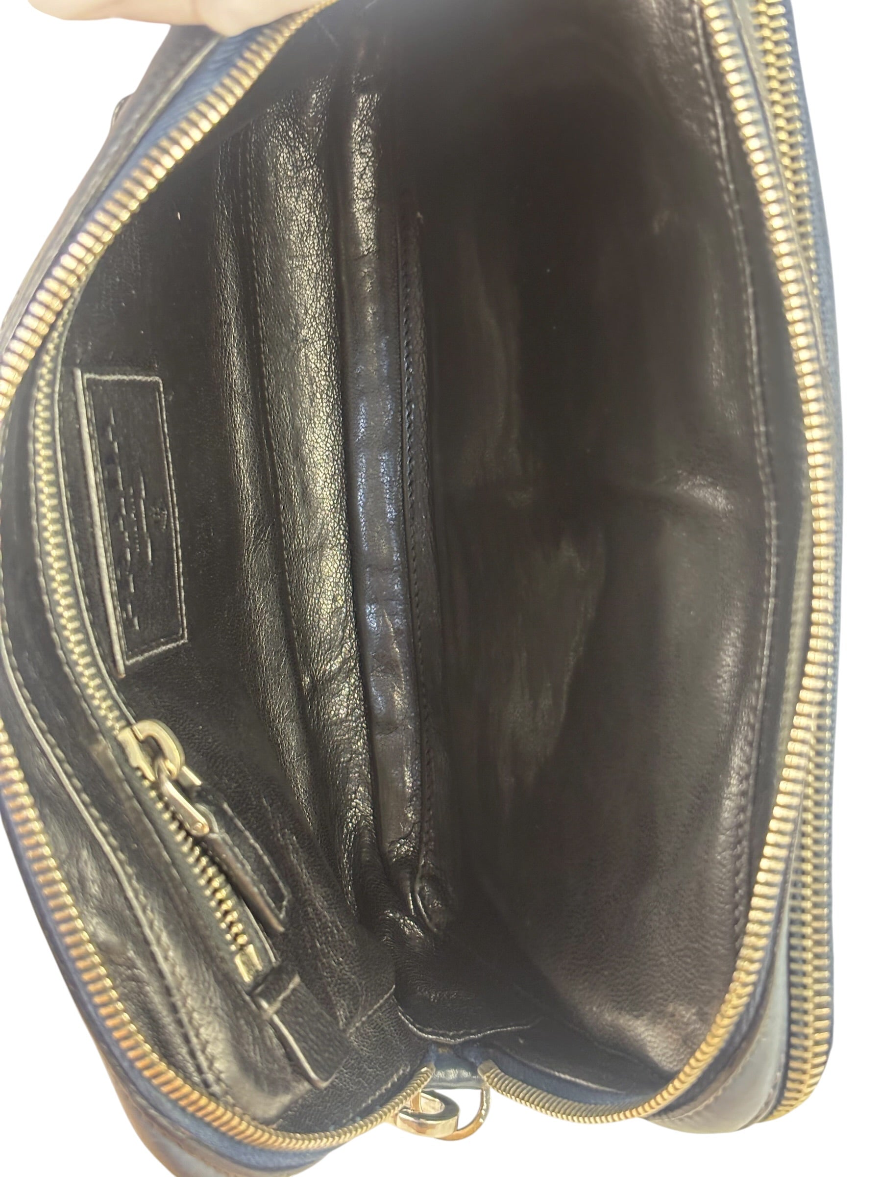 Prada Navy Blue Leather Camera Bag