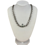 Vivienne Westwood Graziella Orb Chocker Chain Link Pendant Necklace