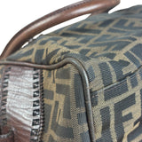 Fendi Leather Trim Zucca Canvas Du Jour Tote Bag