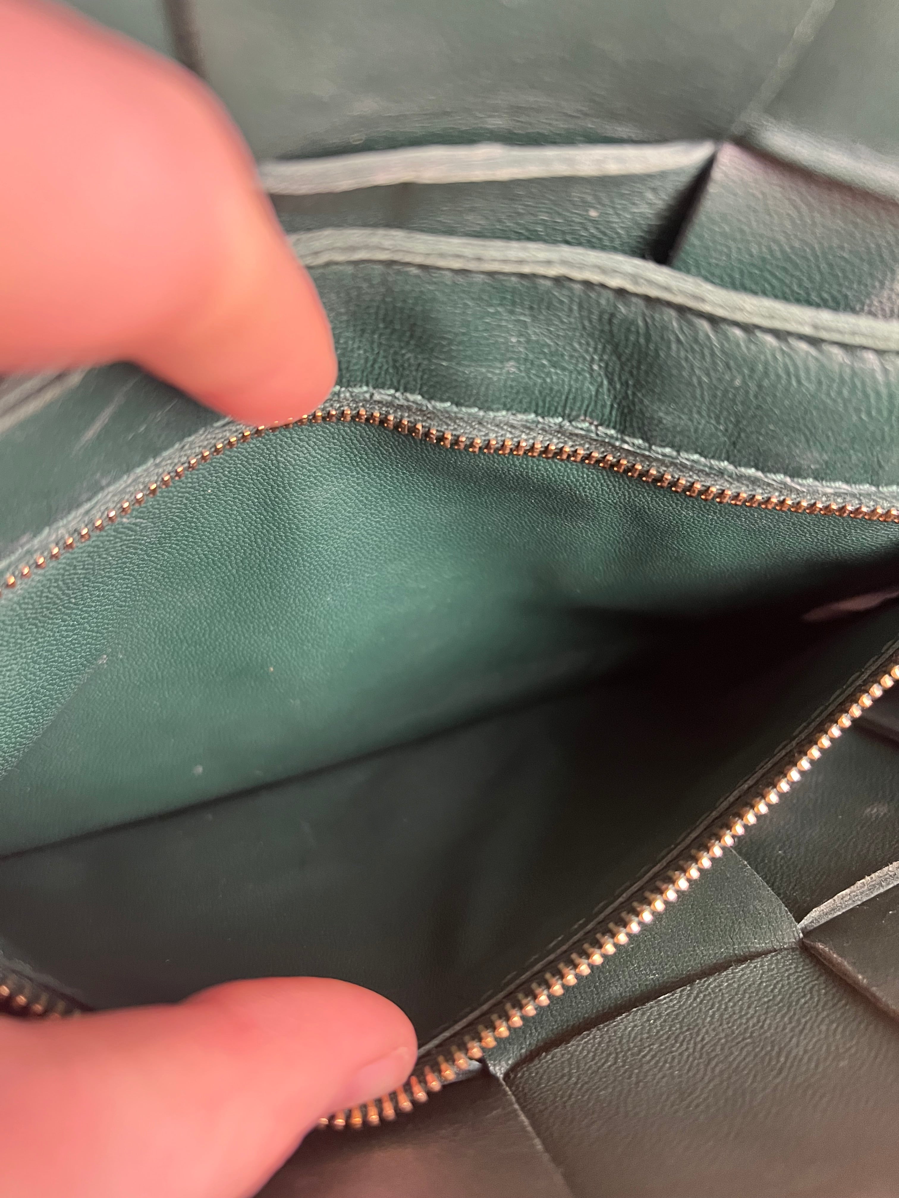 Bottega Veneta Forest Green Intrecciato Cassette Crossbody