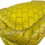 Bottega Veneta Olimpia Yellow Intrecciato Mini Chain Flap Crossbody